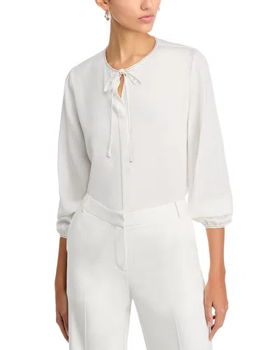 Kobi Halperin Eliza Stretch Silk Blouse In Ivory