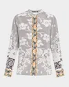 Kobi Halperin Eloise Lace-print Silk Blouse
