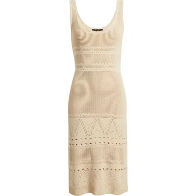 Kobi Halperin Emerson Open Stitch Sleeveless Dress In Neutral