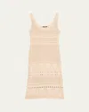 Kobi Halperin Emerson Open Stitch Sleeveless Dress In Multi