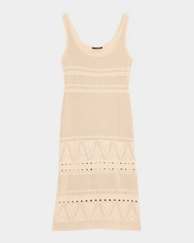KOBI HALPERIN EMERSON SCOOP-NECK COTTON KNIT DRESS