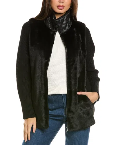 Kobi Halperin Emery Sweater Jacket In Black