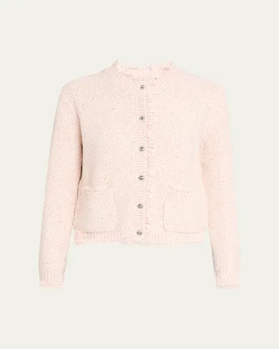 KOBI HALPERIN EMORIE FRINGE-TRIM TWEED KNIT JACKET
