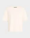 Kobi Halperin Erlich Crewneck Cotton T-shirt In Ecru