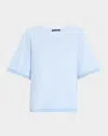 Kobi Halperin Erlich Crewneck Cotton T-shirt In Ice