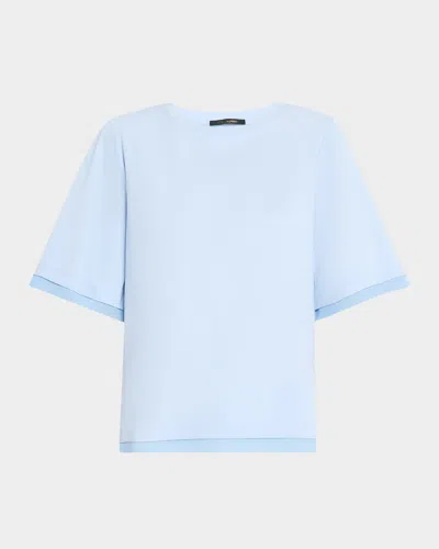 Kobi Halperin Erlich Crewneck Cotton T-shirt In Ice