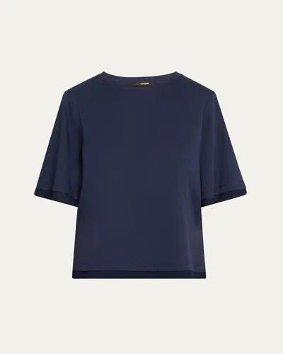 Kobi Halperin Erlich Crewneck Cotton T-shirt In Midnight Blue