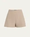 Kobi Halperin Eryx Wide-leg Tweed Shorts In Beige
