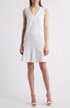 Kobi Halperin Eyelet Ruffle Hem Sleeveless Dress In Ivory