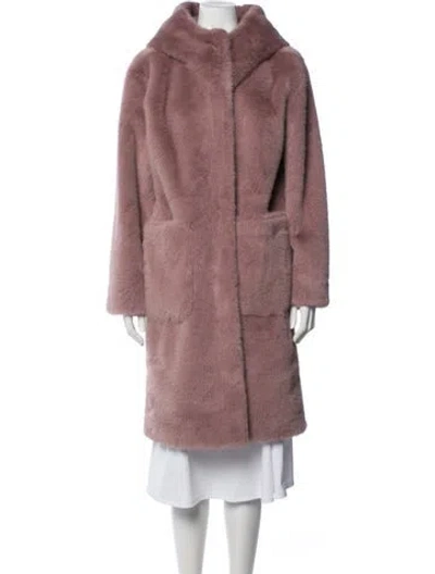 Pre-owned Kobi Halperin Faux Fur Coat In Pink