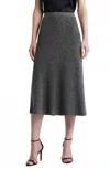 Kobi Halperin Femi Skirt In Heather Black In Gray
