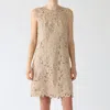 Kobi Halperin Finley Lace Mini Dress In Teak In Silver