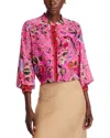Kobi Halperin Fionna Silk Blouse In Pink Multi