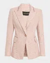 Kobi Halperin Fiorellie Fray Jacket In Light Pink