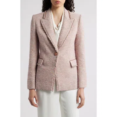 Kobi Halperin Fiorellie Fray Jacket In Light Pink
