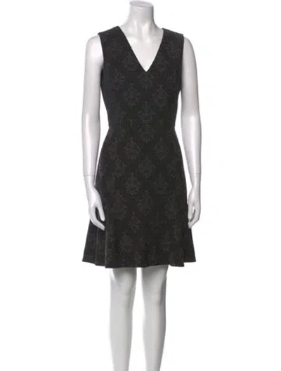 Pre-owned Kobi Halperin Floral Print Mini Dress In Black