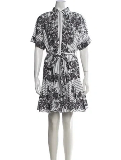 Pre-owned Kobi Halperin Floral Print Mini Dress In Multicolor