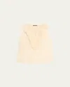 Kobi Halperin Florence Sleeveless Ruffle Blouse In Ecru