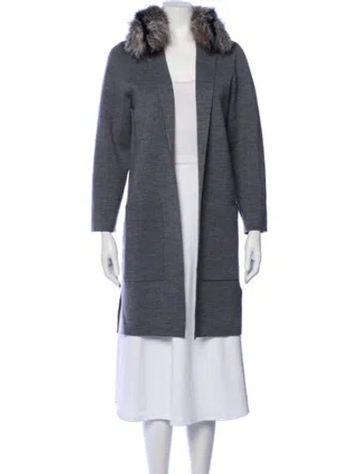 Pre-owned Kobi Halperin Fur Coat In Gray