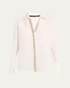 Kobi Halperin Gabbay Embellished Button-down Blouse In Ivory
