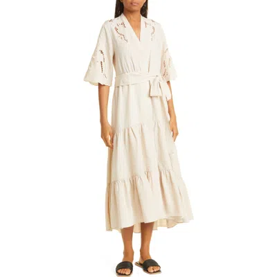 Kobi Halperin Gabbi Embroidered Dress In Neutral