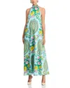 Kobi Halperin Genesis Printed Halter Maxi Dress In Capri Multi