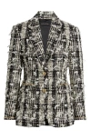 Kobi Halperin Georgia Tweed Jacket In Black/ivory