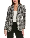 Kobi Halperin Georgia Tweed Wool-blend Jacket In Black