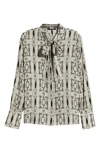 Kobi Halperin Gisela Abstract-print Silk Blouse In Ivory Multi