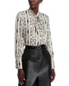 Kobi Halperin Gisela Abstract-print Silk Blouse In Ivory Multi
