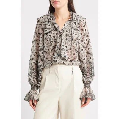 KOBI HALPERIN KOBI HALPERIN GLIMMER RUFFLE TOP