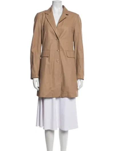 Pre-owned Kobi Halperin Goat Leather Blazer In Neutrals