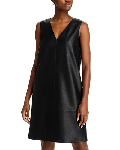 KOBI HALPERIN GRAYLEN FAUX LEATHER SHIFT DRESS