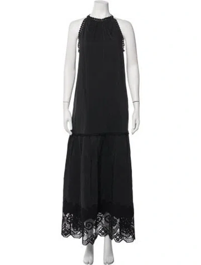 Pre-owned Kobi Halperin Halterneck Long Dress W/ Tags In Black