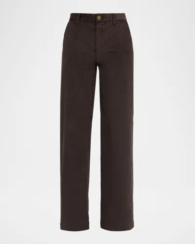 Kobi Halperin Hannah High-rise Corduroy Pants In Brown