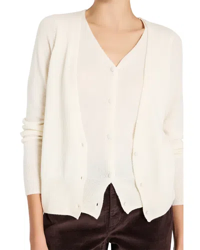 Kobi Halperin Heather Cashmere Donegal Fleck Cardigan In Metallic