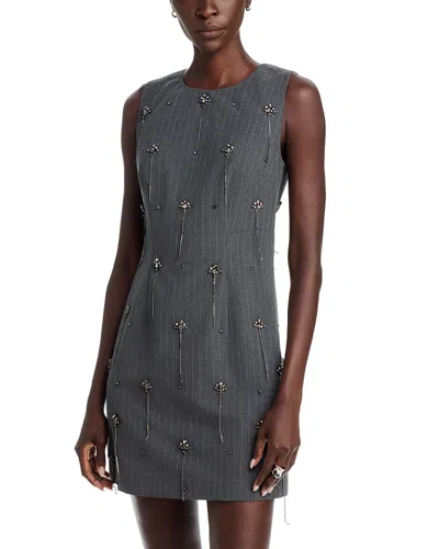Kobi Halperin Heidi Beaded Dress In Grey
