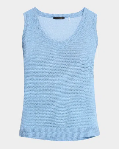 Kobi Halperin Heidi Scoop-neck Knit Sweater In Dark Blue