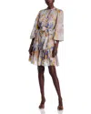 Kobi Halperin Hilary Floral-print Pintuck Flounce Mini Dress