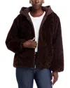 Kobi Halperin Ilyssa Hooded Faux Fur Jacket In Brown