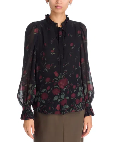 Kobi Halperin Jack Printed Blouse In Black