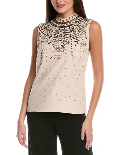 Kobi Halperin Jammie Beaded Blouse In Neutral