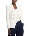 Kobi Halperin Jaxy Double-breasted Blazer Jacket In Ivory