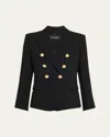 Kobi Halperin Jaxy Double-breasted Blazer Jacket In Black