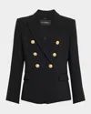 Kobi Halperin Jaxy Double-breasted Blazer Jacket In Black