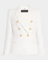 Kobi Halperin Jaxy Double-breasted Blazer Jacket In Ivory