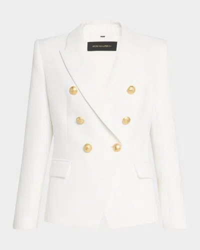 Kobi Halperin Jaxy Double-breasted Blazer Jacket In Ivory