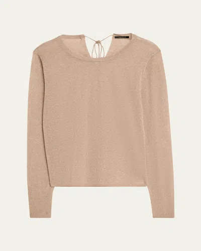 Kobi Halperin Jaylyn Lightweight Crewneck Sweater In Neutral
