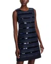 Kobi Halperin Jenae Sleeveless Beaded Linen Mini Dress In Navy
