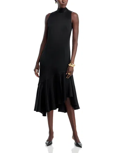 Kobi Halperin Jenkins Sleeveless Satin Maxi Dress In Black